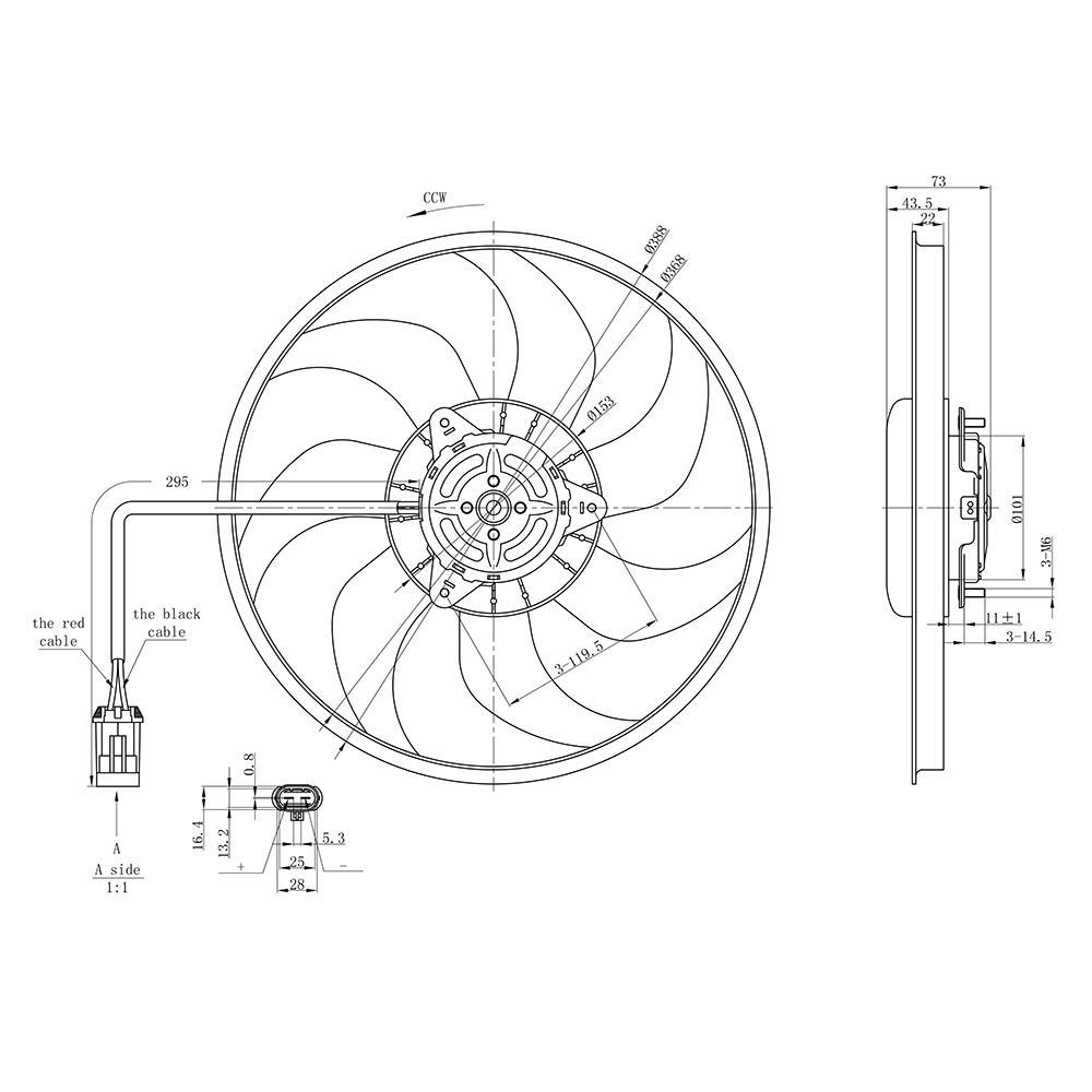 Eletroventilador - Gauss - GE1024