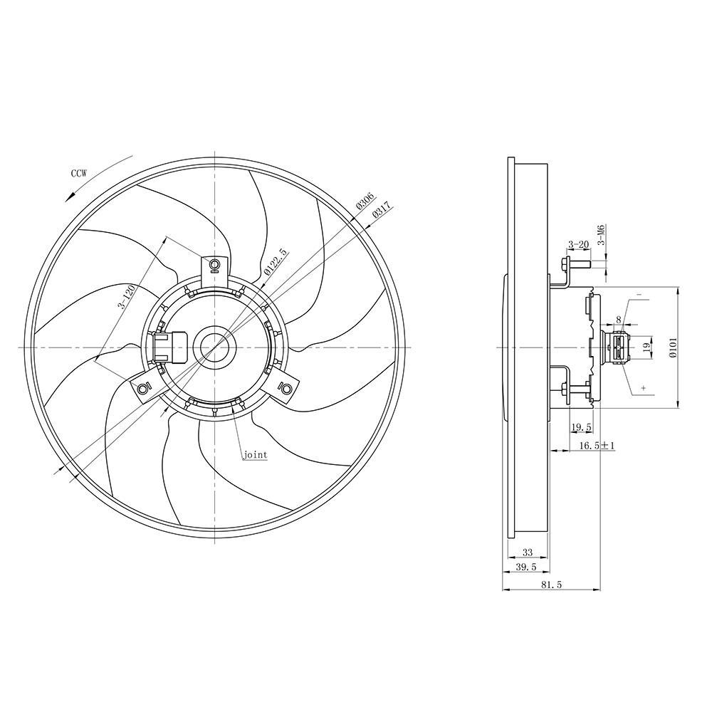 Eletroventilador - Gauss - GE1003