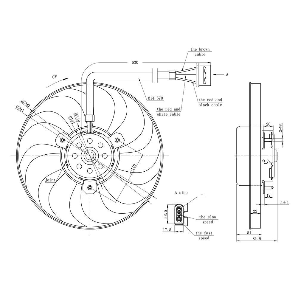 Eletroventilador - Gauss - GE1030