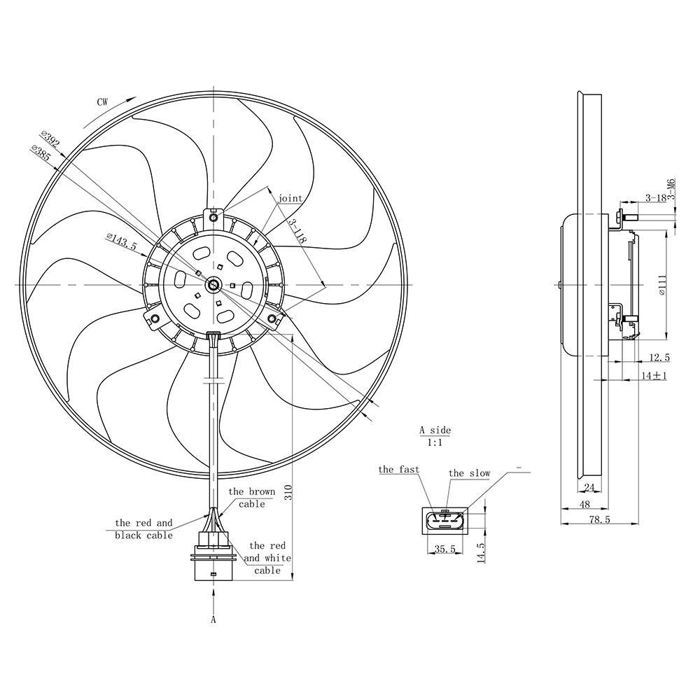 Eletroventilador - Gauss - GE1067