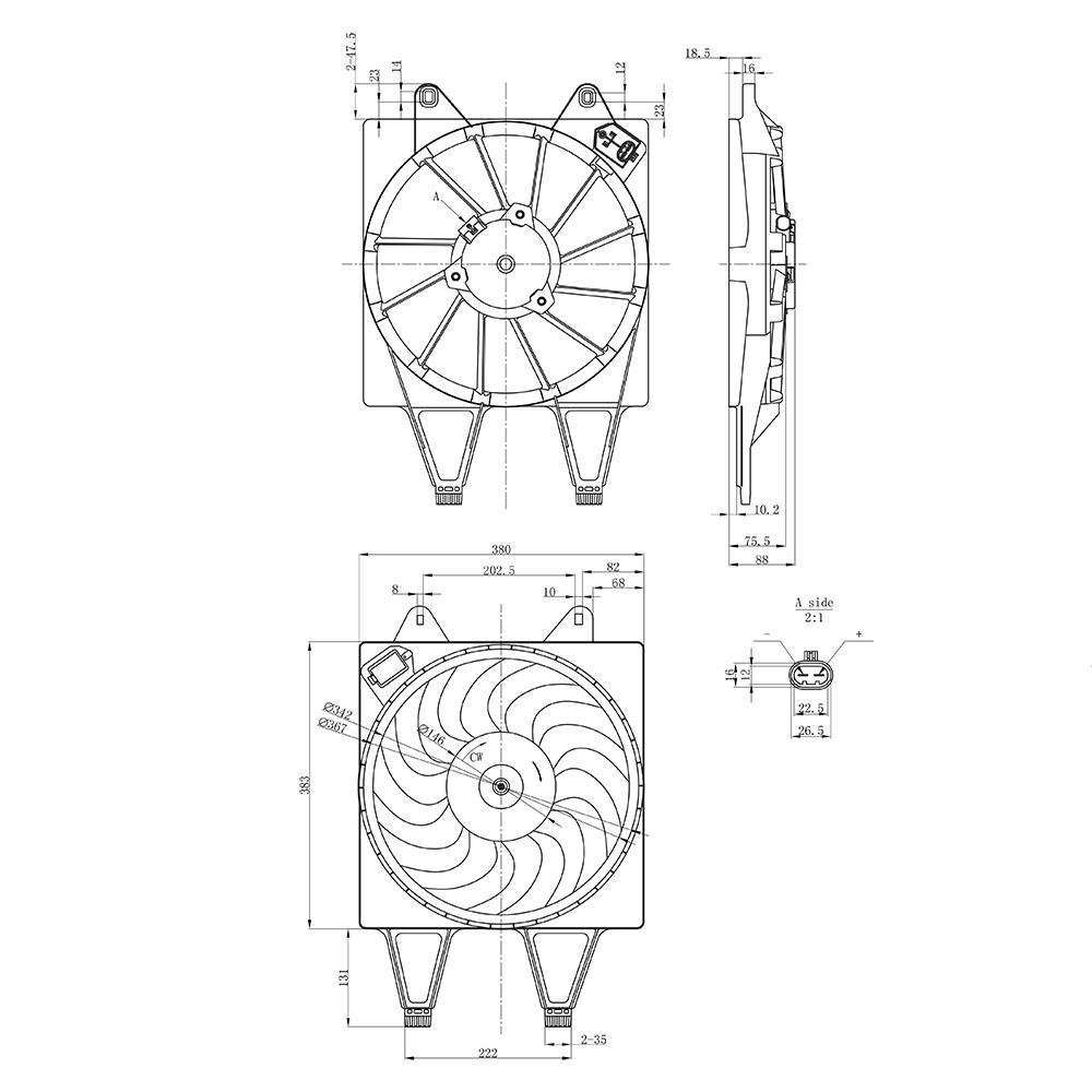 Eletroventilador - Gauss - GE1035