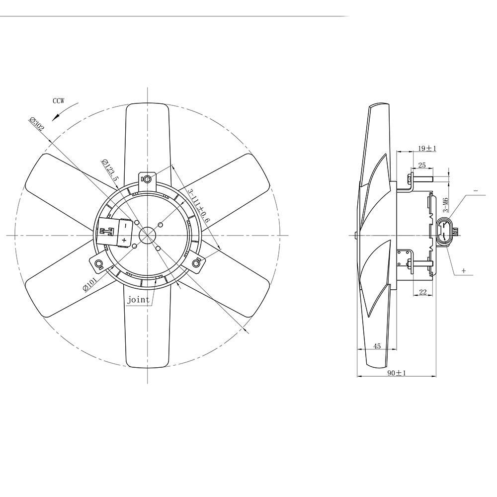 Eletroventilador - Gauss - GE1021