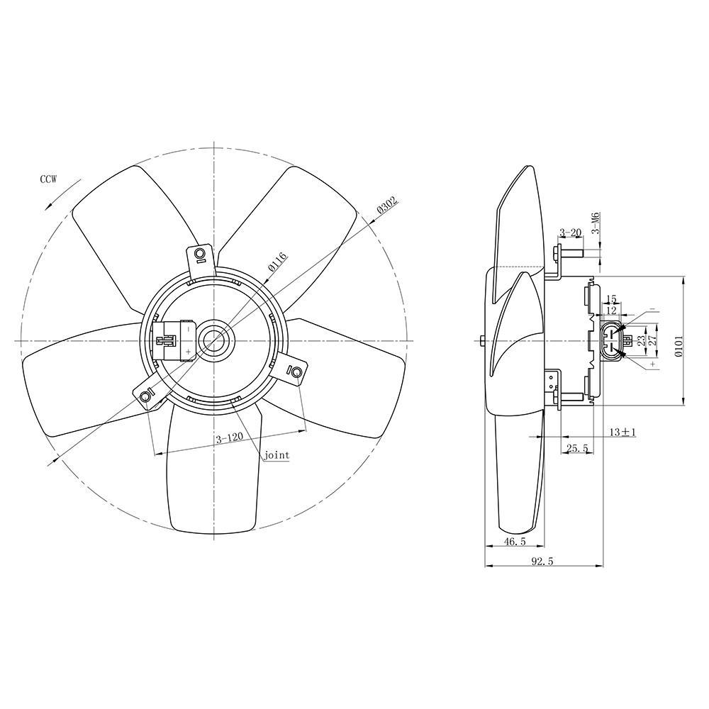 Eletroventilador - Gauss - GE1019