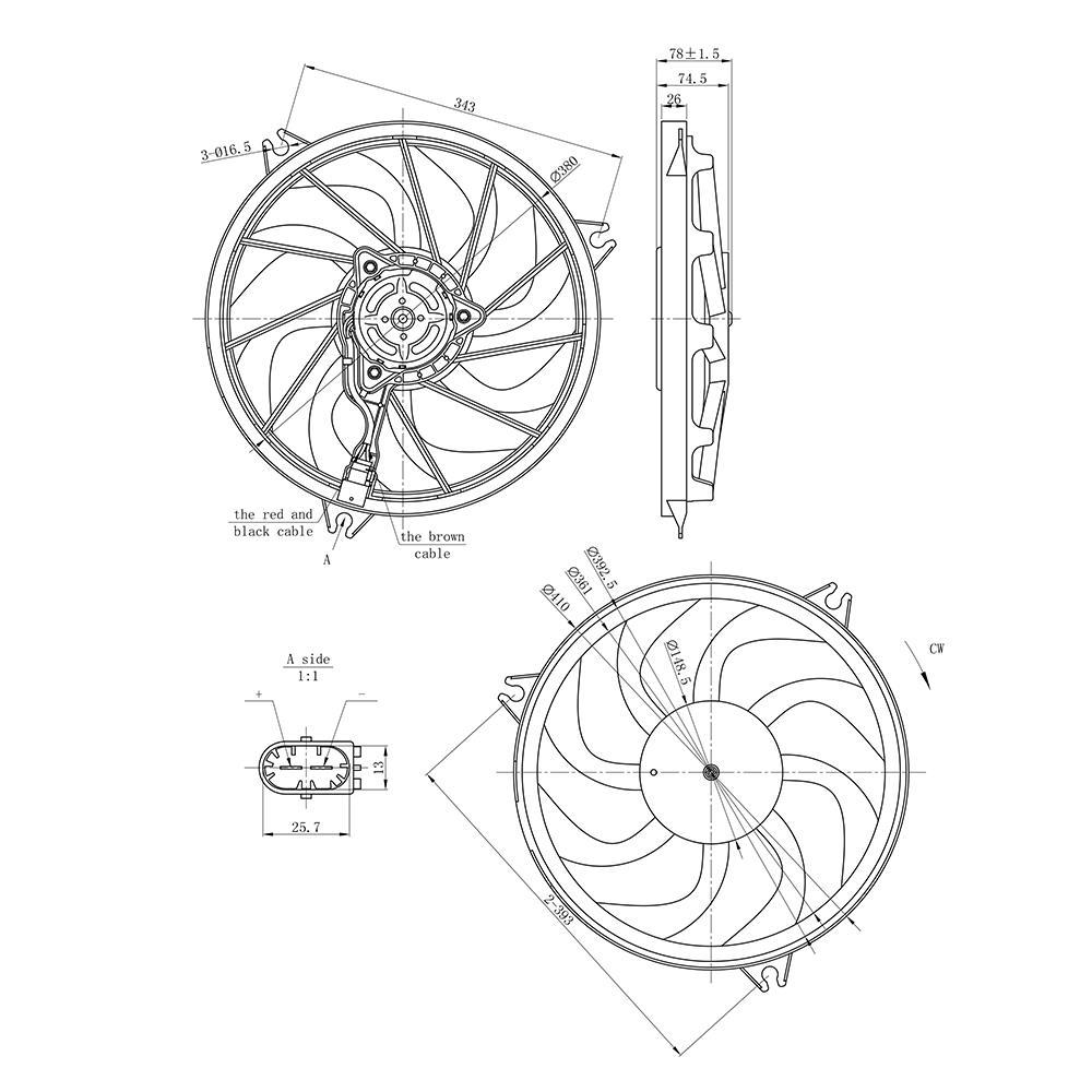 Eletroventilador - Gauss - GE1007