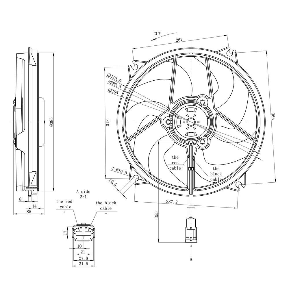 Eletroventilador - Gauss - GE1014