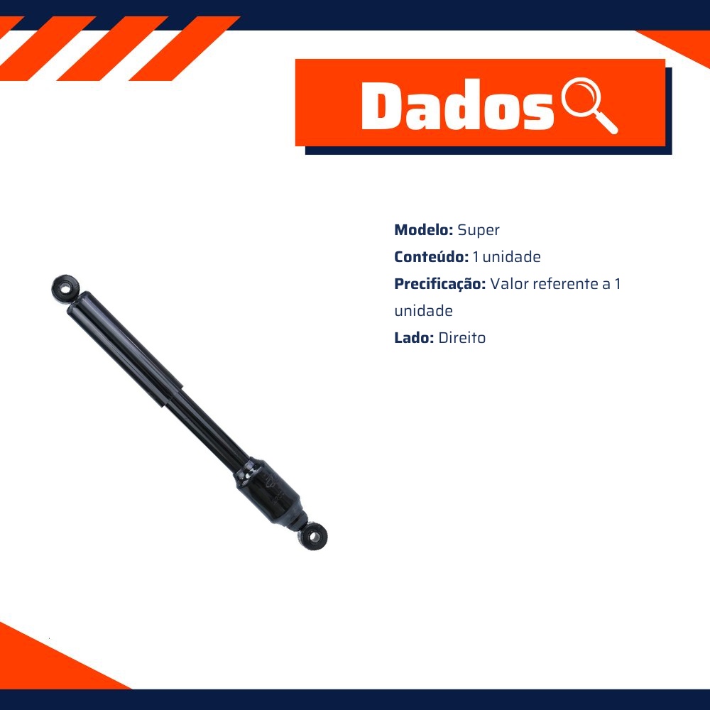 Amortecedor Lado Direito da Direção para Volkswagen Kombi - Cofap - 22002
