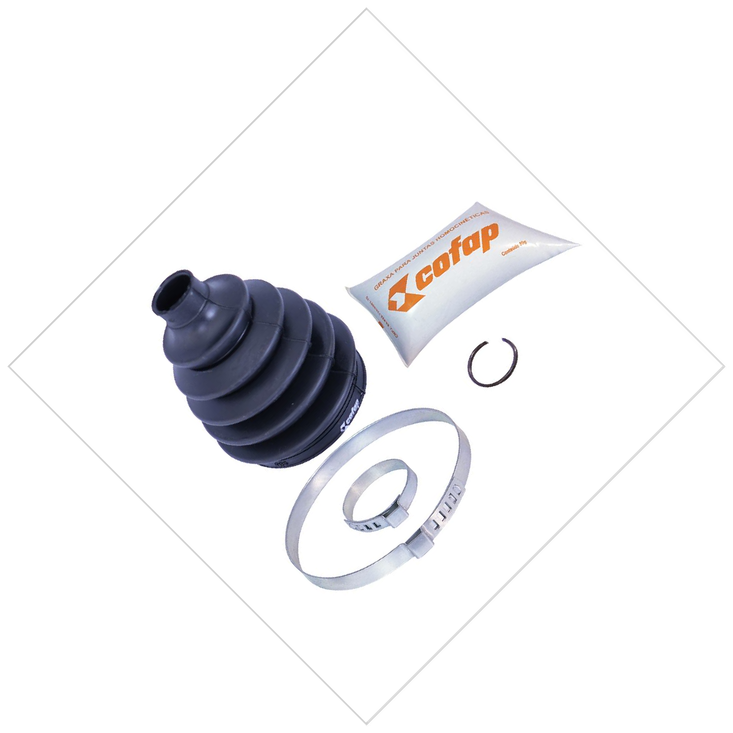 Kit Reparo Junta Fixa Dianteira Roda Manual Com Coifa - Cofap - KJH08201
