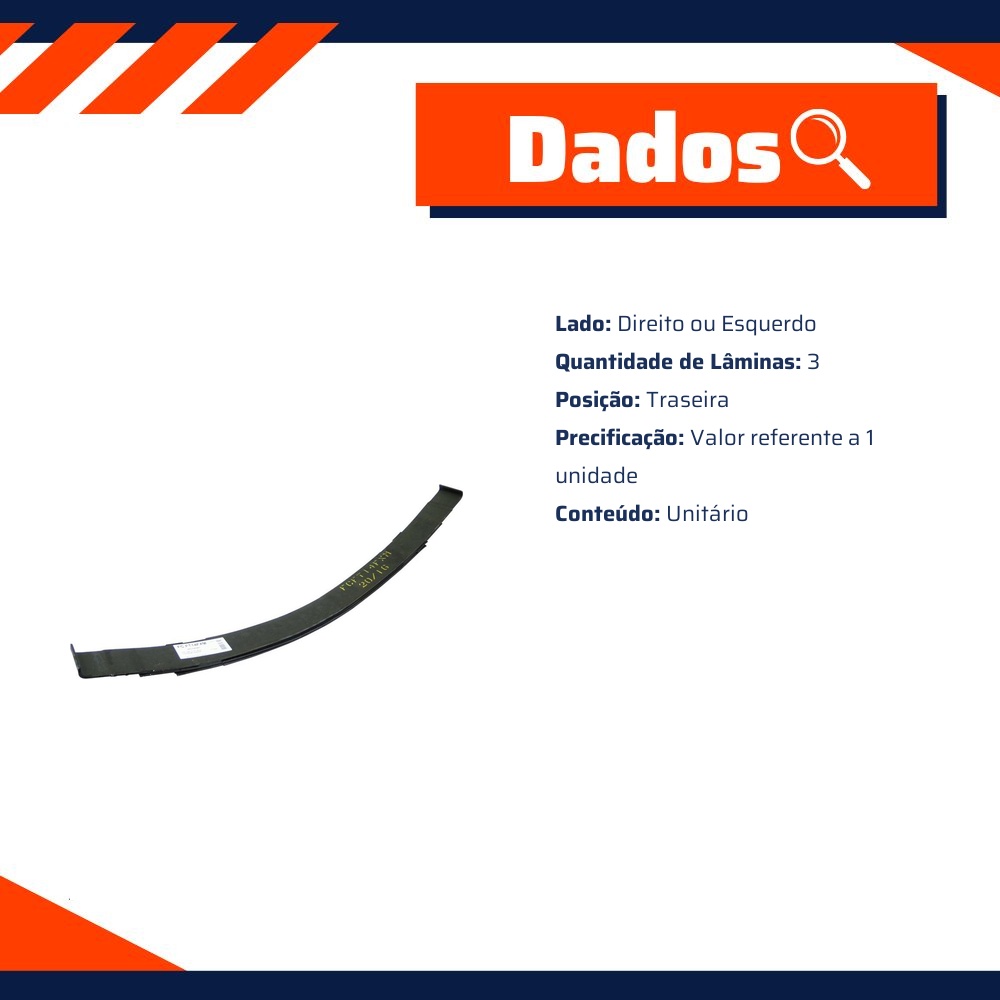 Feixe Molas Traseiro para Fiat Uno - Cofap - FC.FT14FXM