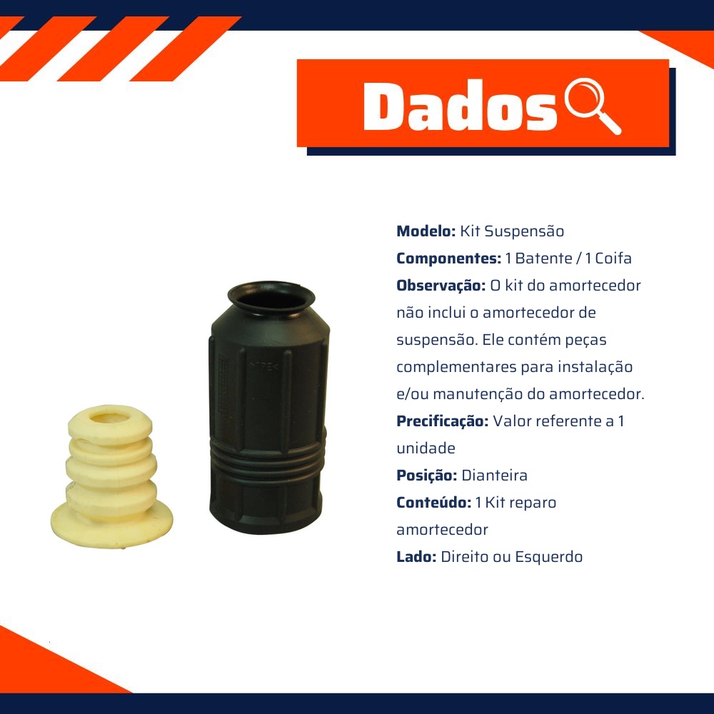 Kit Reparo Amortecedor Dianteiro para Honda Civic - Cofap - KSC10103S
