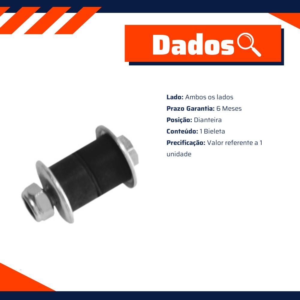 Bieleta Dianteira Direita ou Esquerda para Mitsubishi L200 e L300 - Cofap - BTC39102