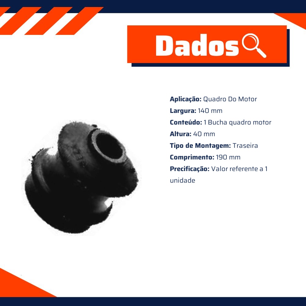 Bucha Quadro Motor Traseiro - Cofap - BUC01114