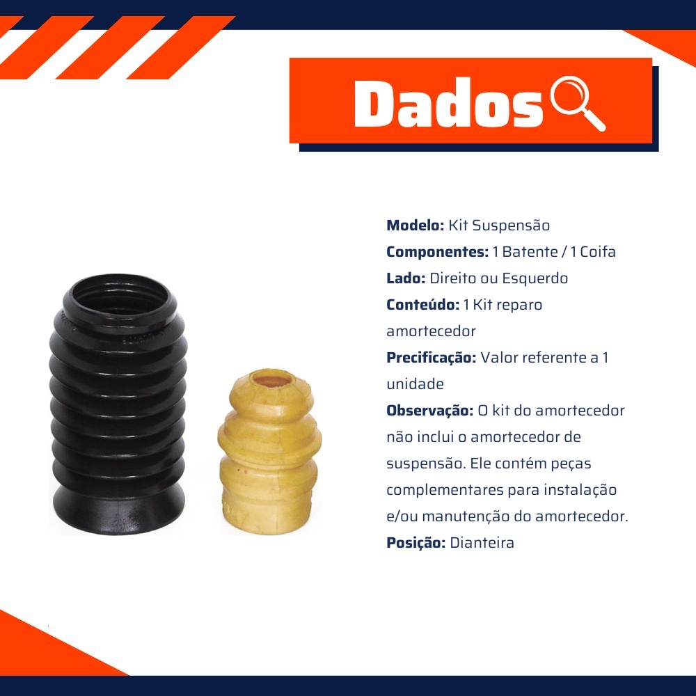 Kit Reparo Amortecedor Dianteiro Mercedes Benz Classe A | Mercedes-Benz Classe A - Cofap - KSC02101S