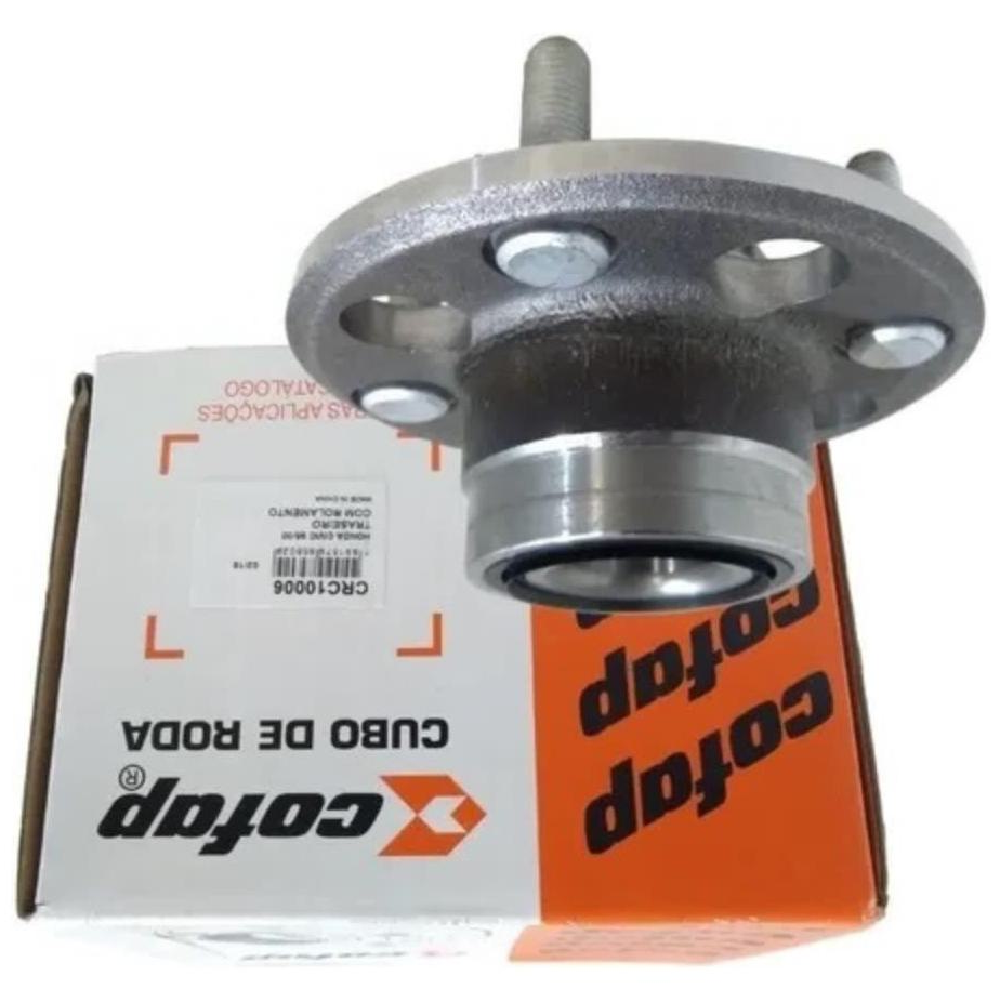 Cubo de Roda Traseiro Direito ou Esquerdo 4 Furos com Rolamento sem ABS para Honda Civic - Cofap - CRC10006