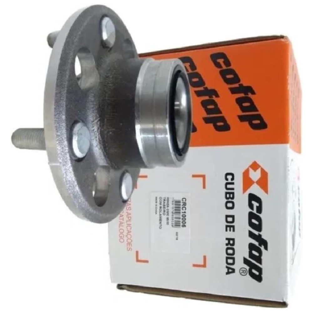 Cubo de Roda Traseiro Direito ou Esquerdo 4 Furos com Rolamento sem ABS para Honda Civic - Cofap - CRC10006