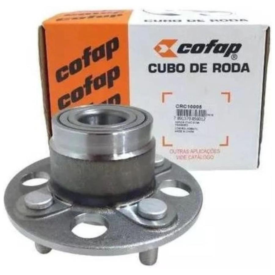 Cubo de Roda Traseiro Direito ou Esquerdo com Rolamento sem ABS para Honda Civic - Cofap - CRC10005