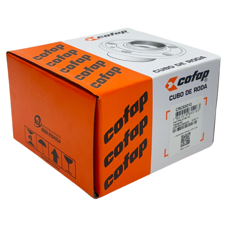 Cubo de Roda Traseiro Direito ou Esquerdo 4 Furos com Rolamento sem ABS - Cofap - CRC03013