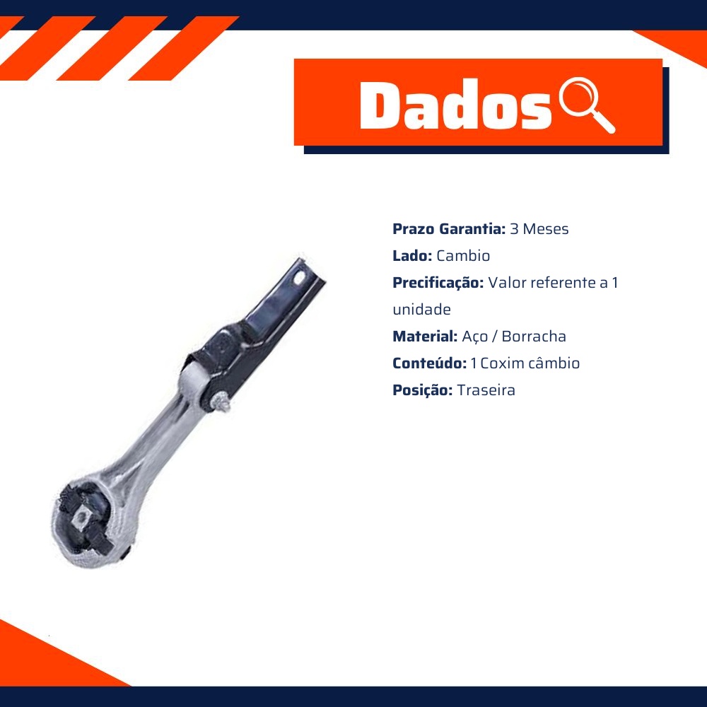 Coxim Câmbio Traseiro Cambio para Volkswagen Cross Up! e Up! - Cofap - CXC01139