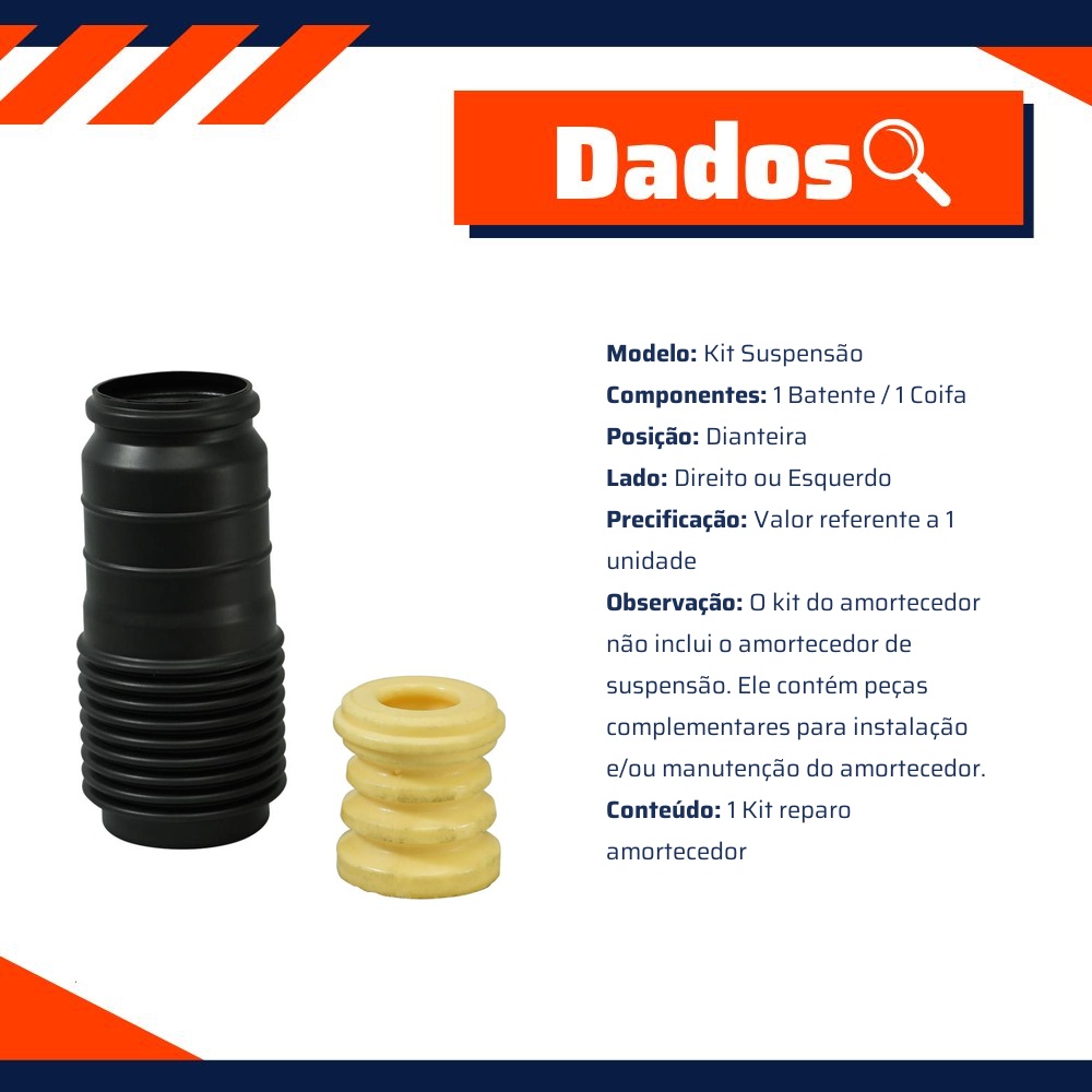 Kit Reparo Amortecedor Dianteiro para Nissan March e Versa - Cofap - KSC29005S