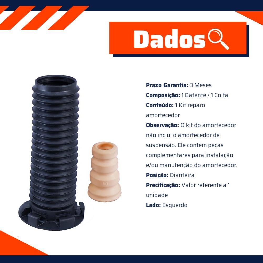 Kit Reparo Amortecedor Dianteiro Esquerdo para Honda CR-V - Cofap - KSC10205S