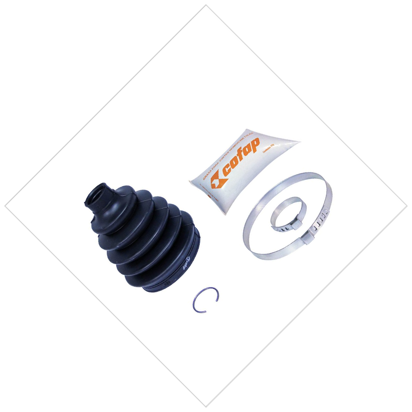Kit Reparo Junta Fixa Dianteira Roda Automática / Manual Com Coifa - Cofap - KJH03203