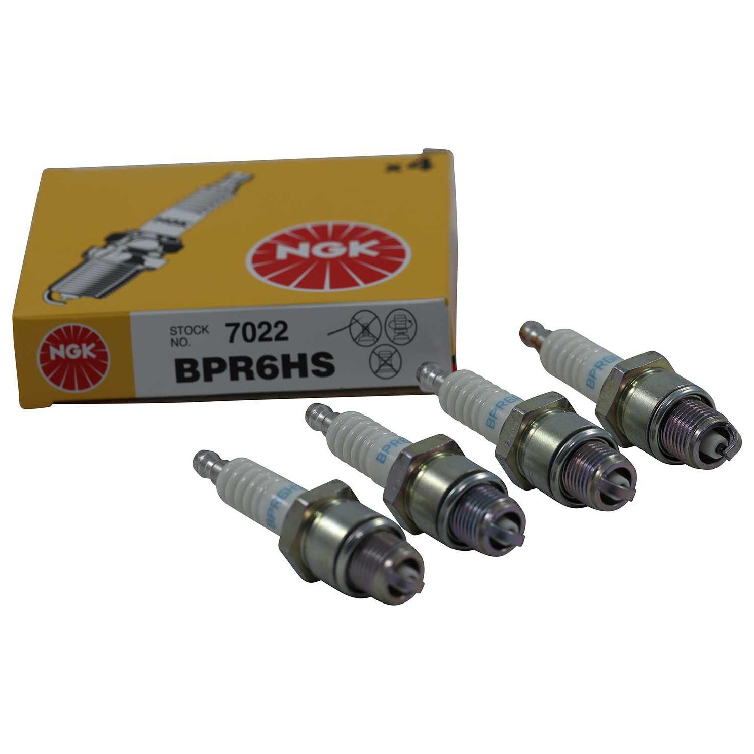 Kit 4 Vela de Ignição para Chevrolet Omega e Suprema - NGK - BPR6HS