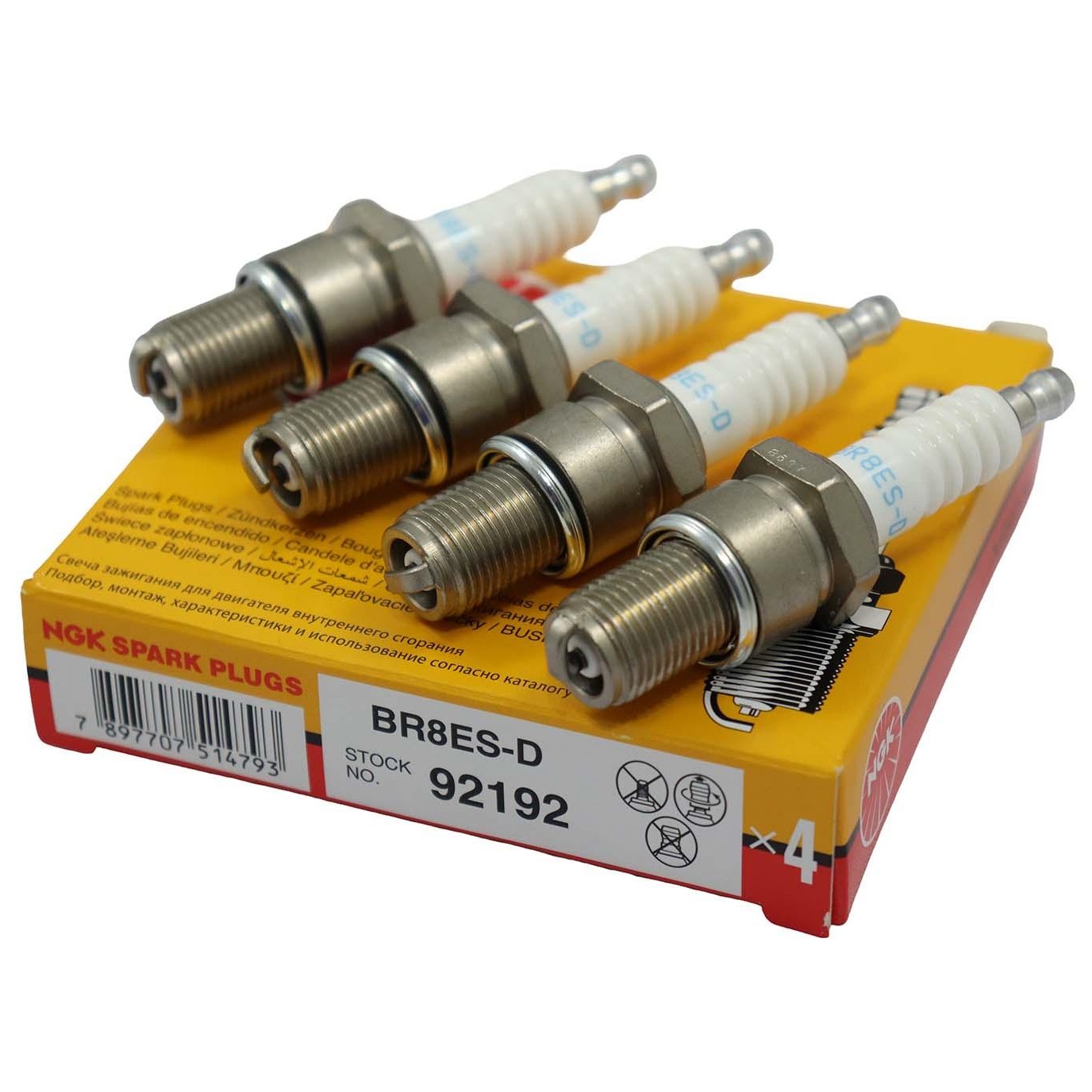 Kit 4 Vela de Ignição - NGK - BR8ES-D
