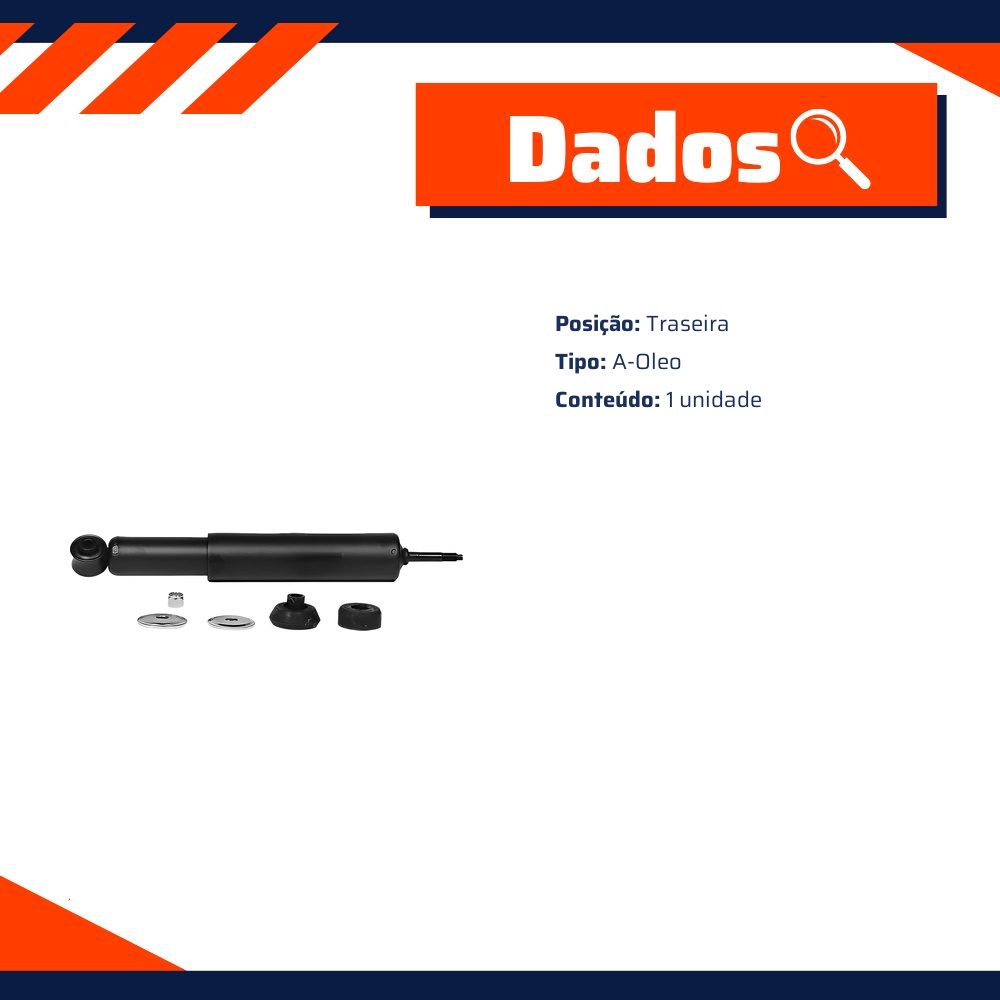 Amortecedor Premium Traseiro da Suspensão - KYB - 443225