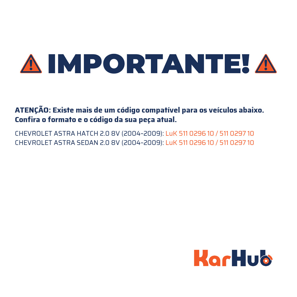 Cilindro Mestre de Embreagem - LuK - 511 0296 10 0