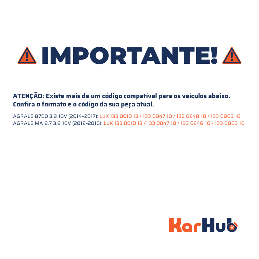 Platô de Embreagem - LuK - 133 0010 13