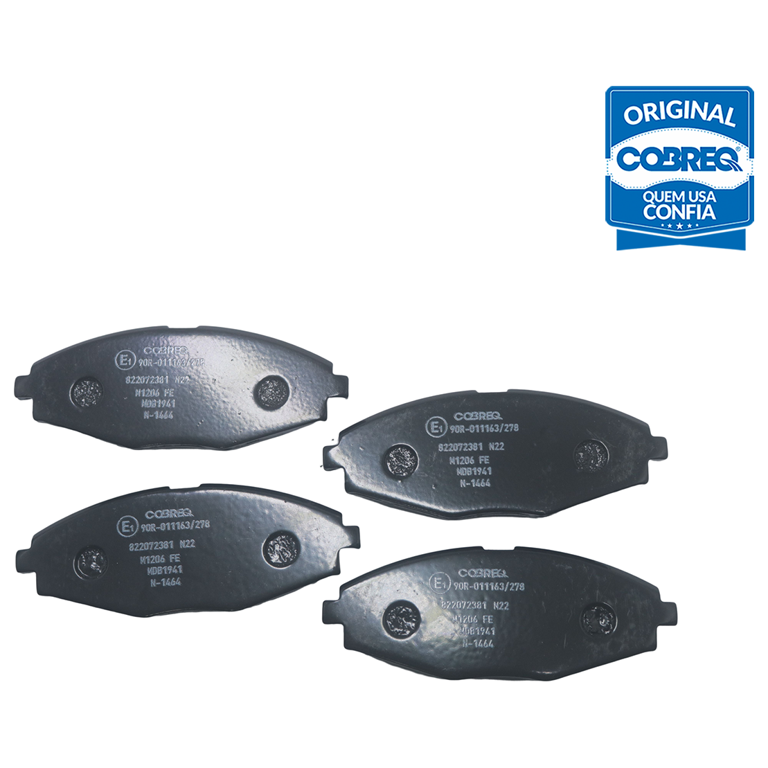 Pastilha de Freio Dianteira para Chery QQ - Cobreq - N-1464