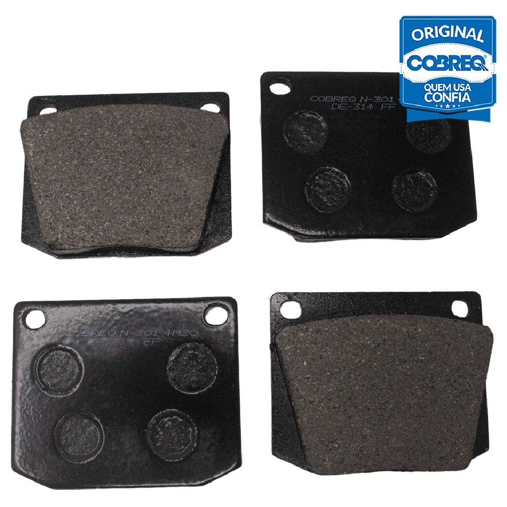Pastilha de Freio Dianteira para Chevrolet Caravan e Opala - Cobreq - N-301