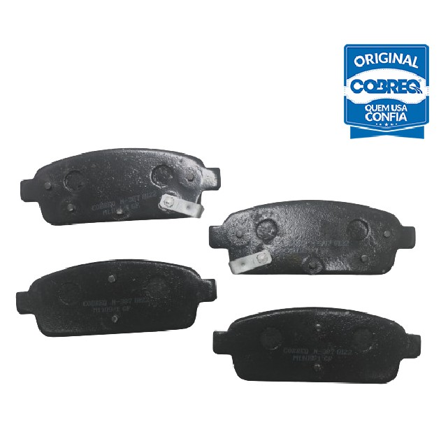 Pastilha de Freio Traseira para Chevrolet Cruze e Cruze Sport6 - Cobreq - N-387