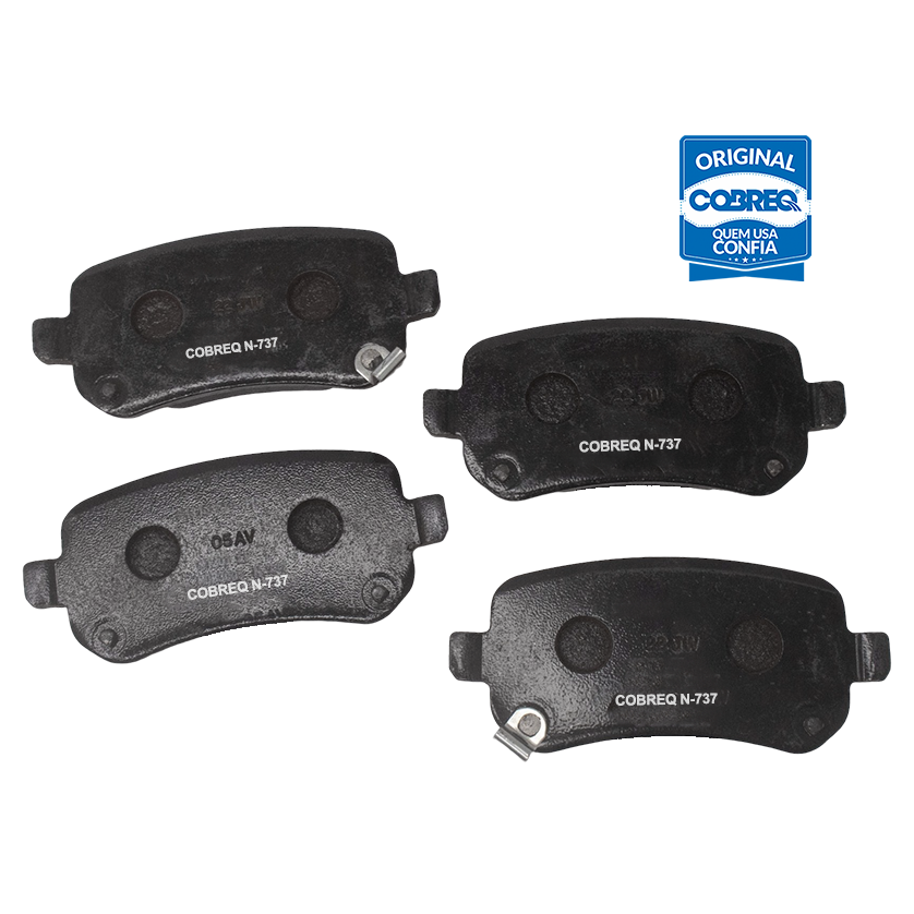 Pastilha de Freio Traseira para Dodge Journey e Fiat Freemont - Cobreq - N-737