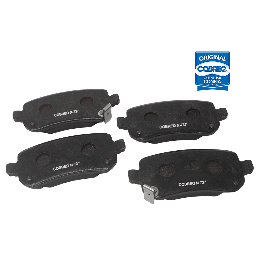 Pastilha de Freio Traseira para Dodge Journey e Fiat Freemont - Cobreq - N-737