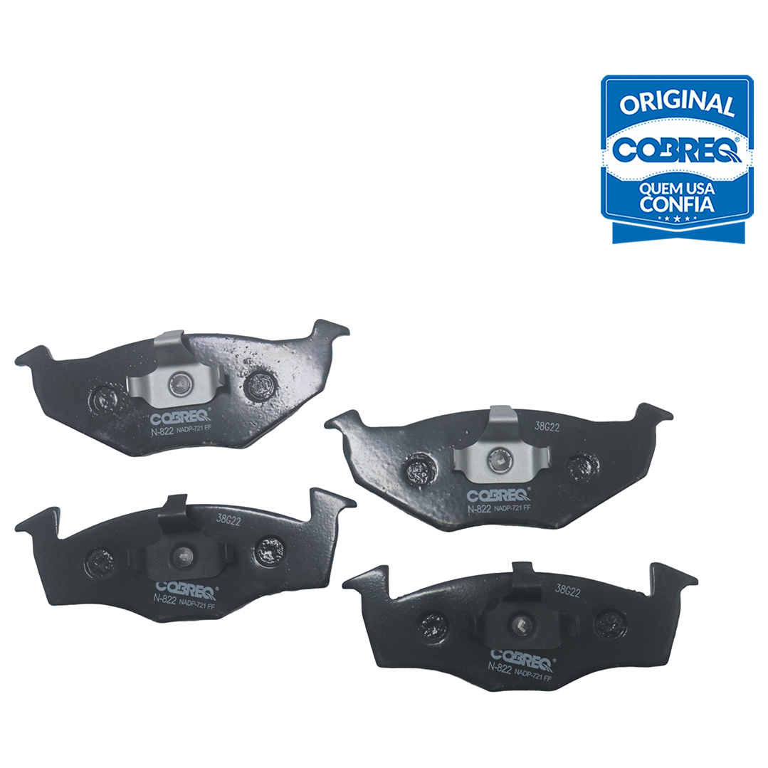 Pastilha de Freio Dianteira para Volkswagen Golf e Polo - Cobreq - N-822