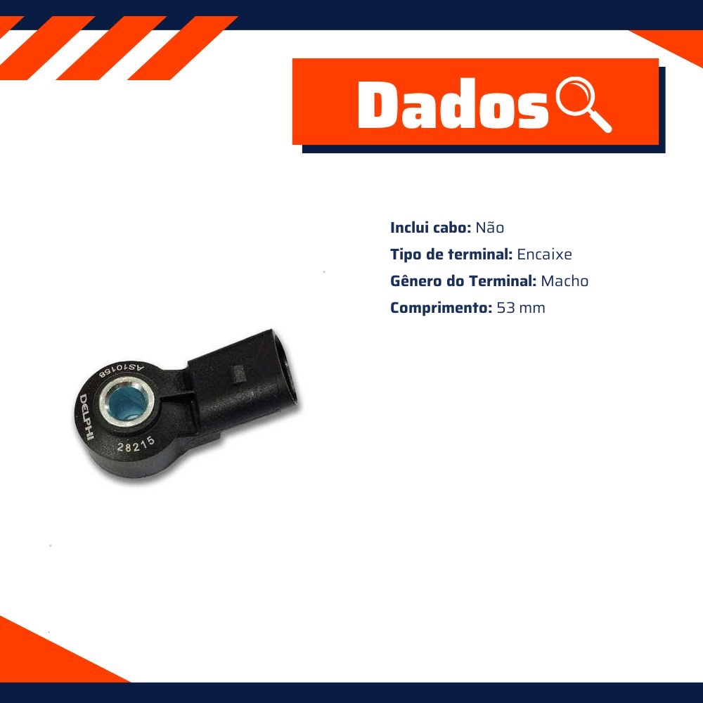 Sensor de Detonação - Delphi - AS10158