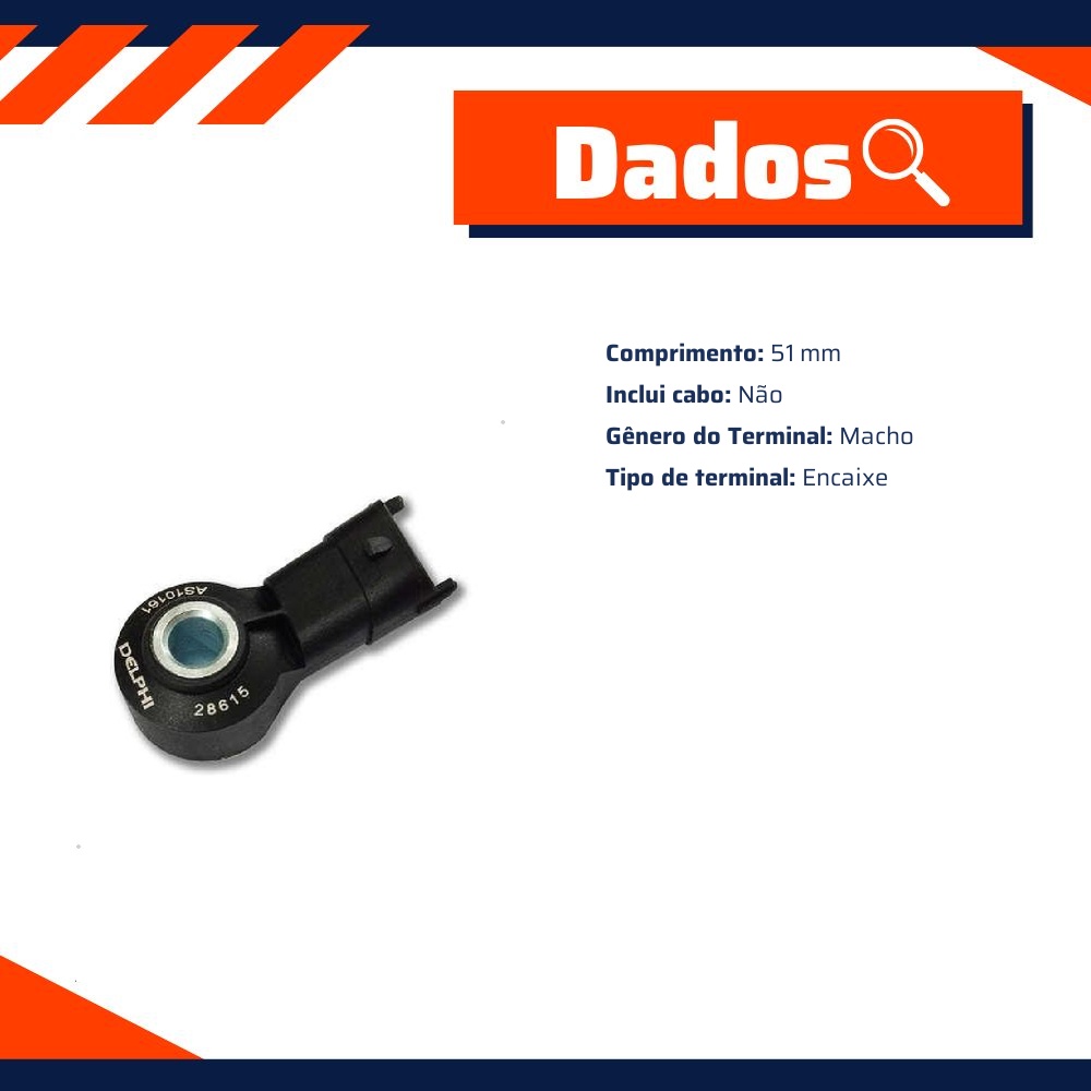Sensor de Detonação - Delphi - AS10161