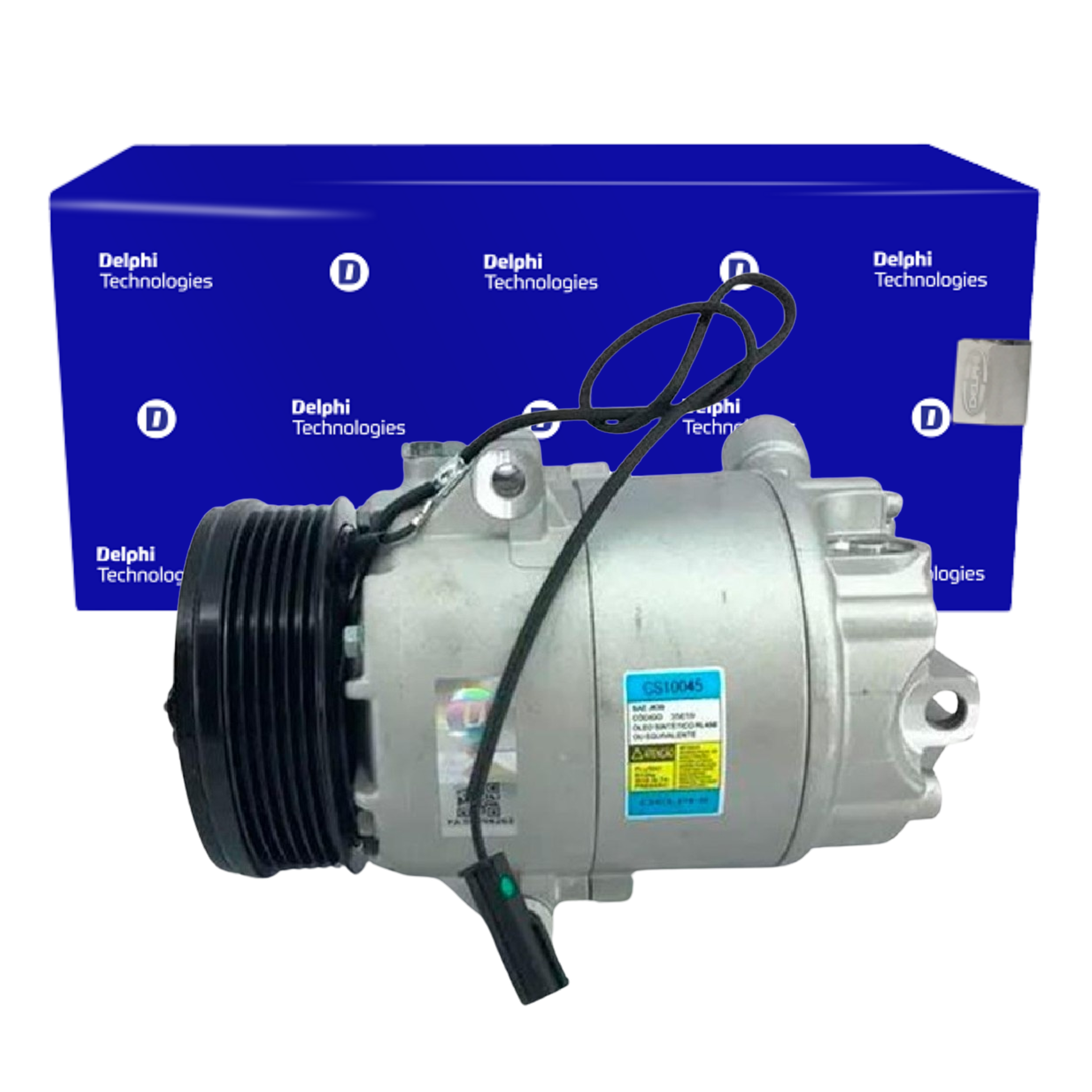 Compressor Ar Condicionado GOL 1.0 1.6 1.8 SAVEIRO 1.6 1.8 PARATI 1.6 1.8 2.0 - Delphi - CS10045