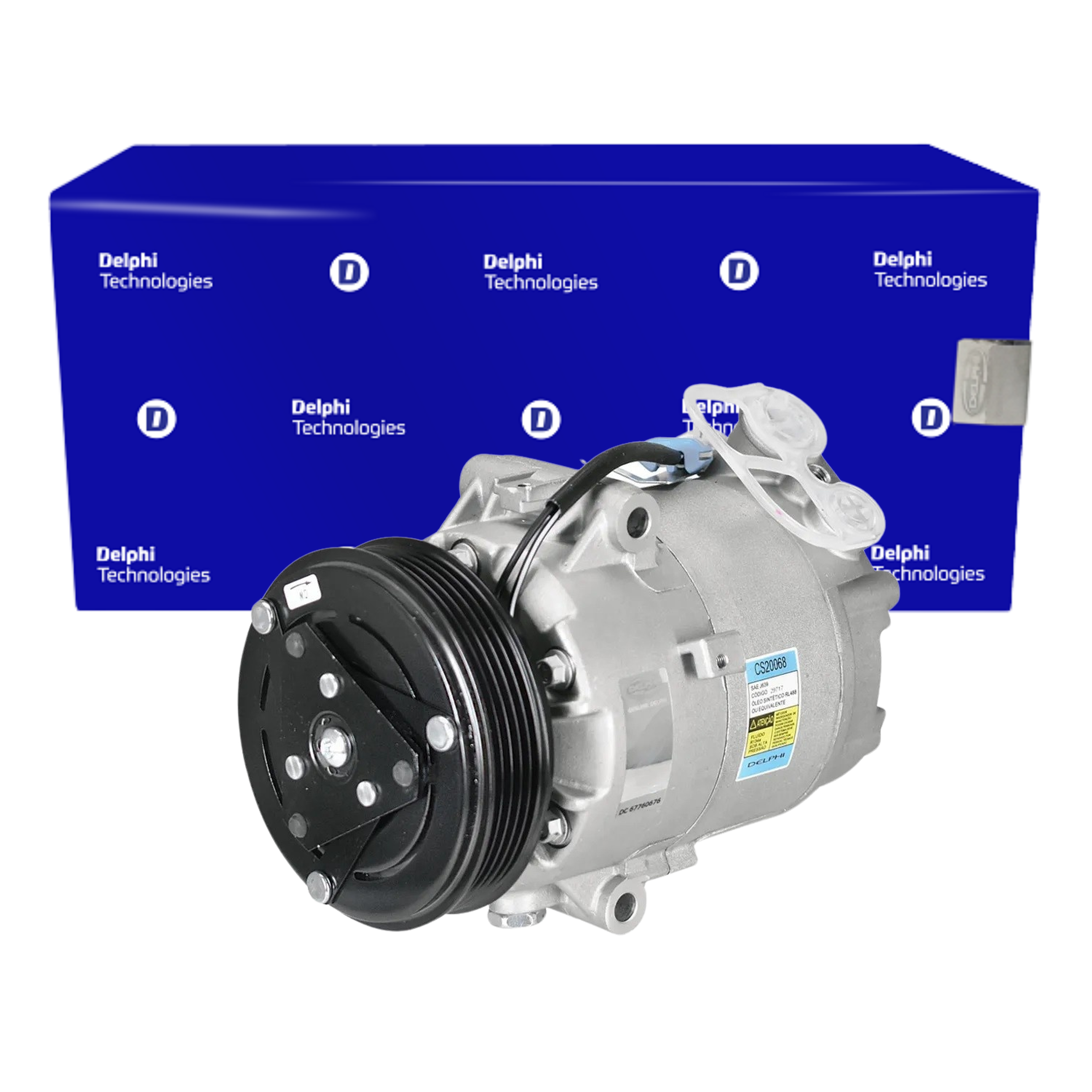 Compressor Ar Condicionado CLASSIC 1.0 CELTA PRISMA 1.0 1.4 - Delphi - CS20068