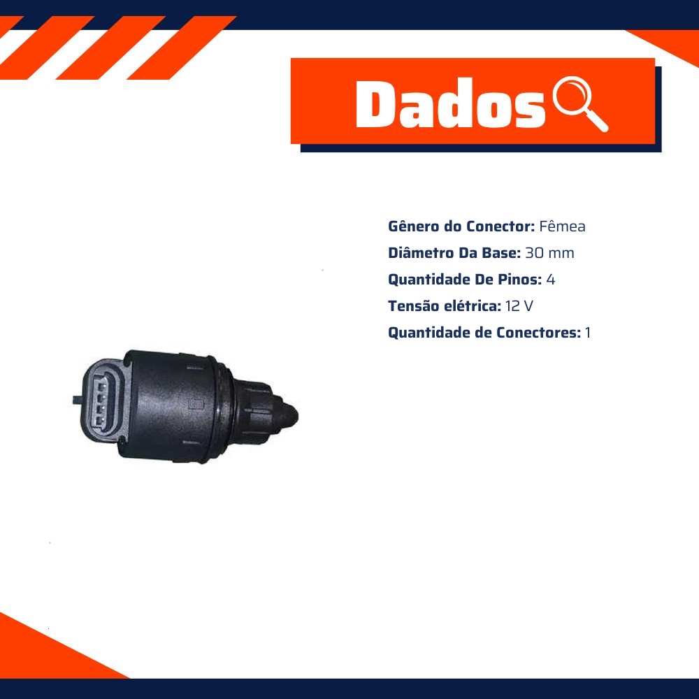 Válvula de Controle de Marcha Lenta Iacv para Renault CLIO e Kangoo - Delphi - CV10204