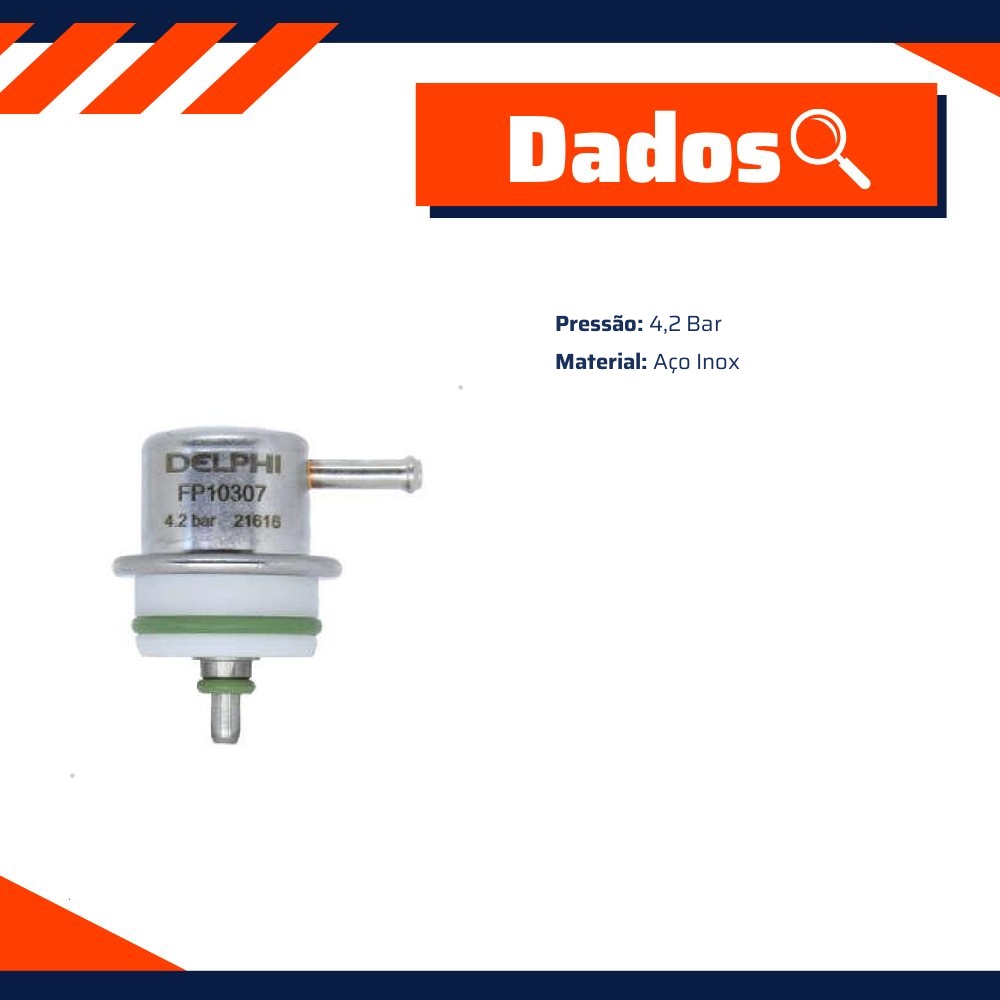Regulador de Pressão para Chevrolet Blazer e S10 - Delphi - FP10307