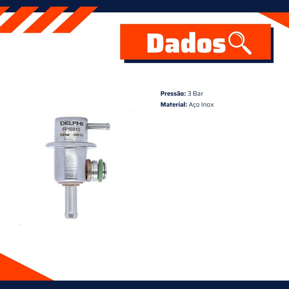 Regulador de Pressão para Chevrolet Kadett e Vectra - Delphi - FP10310