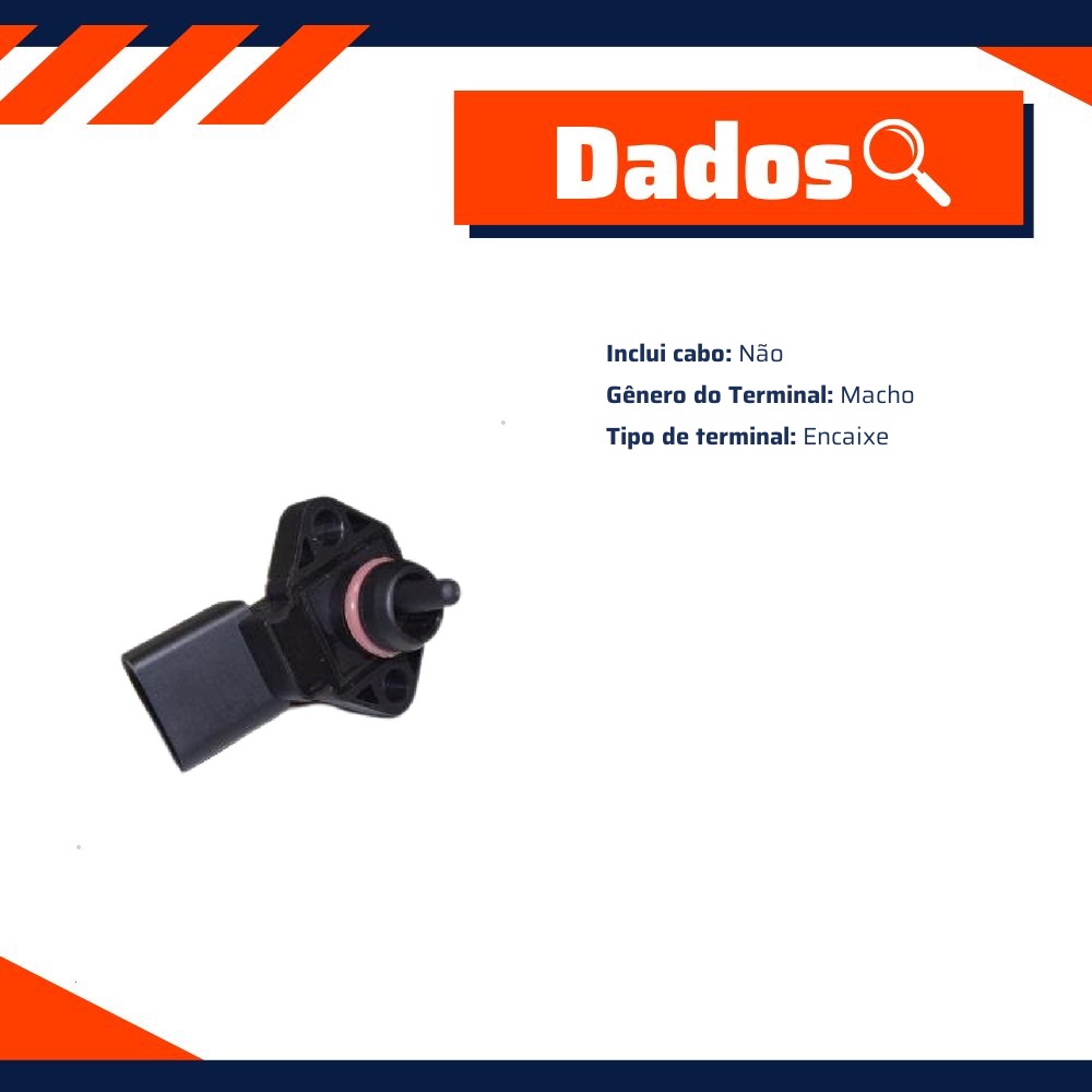 Sensor de Pressão Map para Volkswagen Gol - Delphi - PS10098