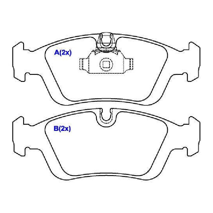 Jogo de Pastilhas de Freio Dianteira para BMW 325i e Z3 - Syl - 1071