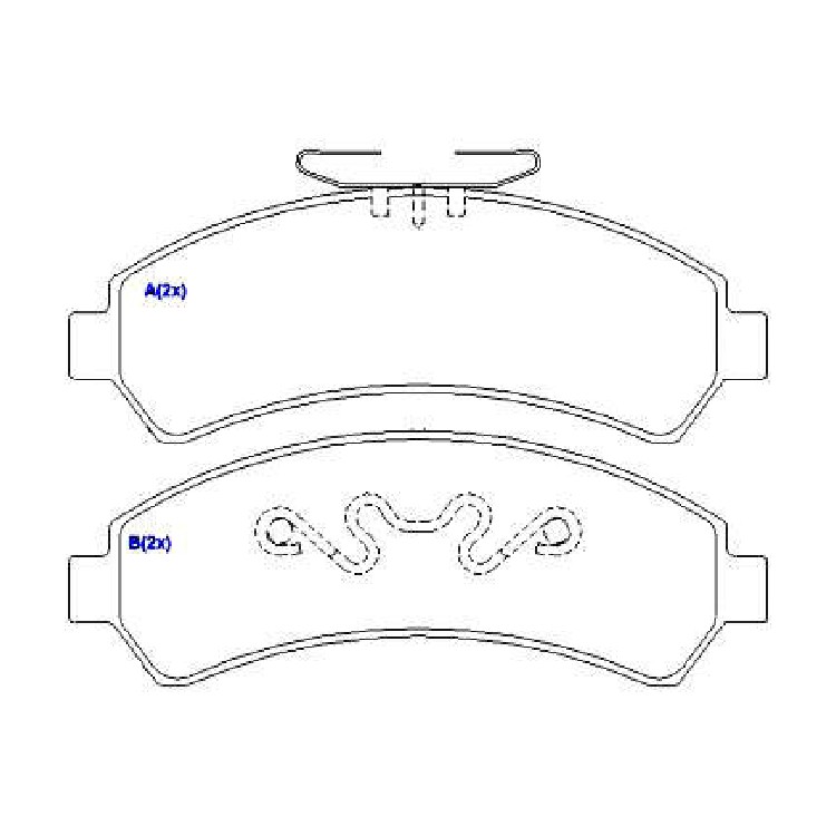 Jogo de Pastilhas de Freio Dianteira para Chevrolet Blazer e S10 - Syl - 1083