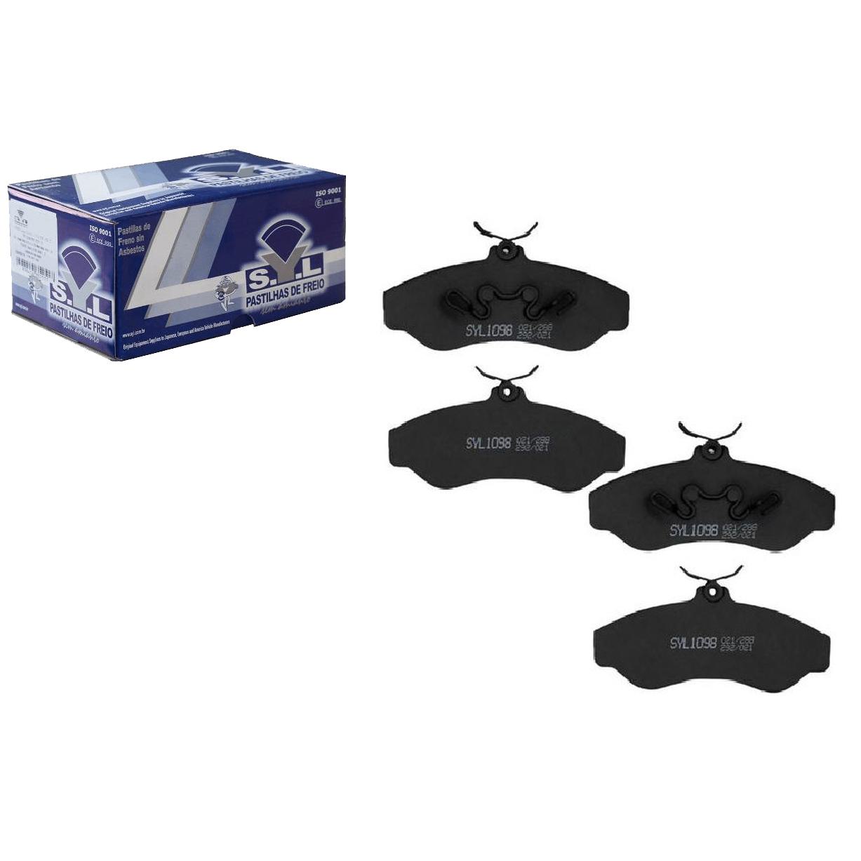 Jogo de Pastilhas de Freio Dianteira para Chevrolet Blazer e S10 - Syl - 1098