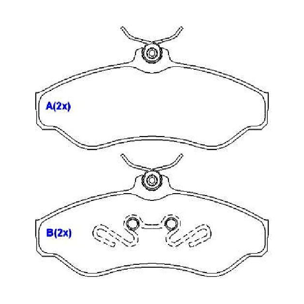 Jogo de Pastilhas de Freio Dianteira para Chevrolet Blazer e S10 - Syl - 1098