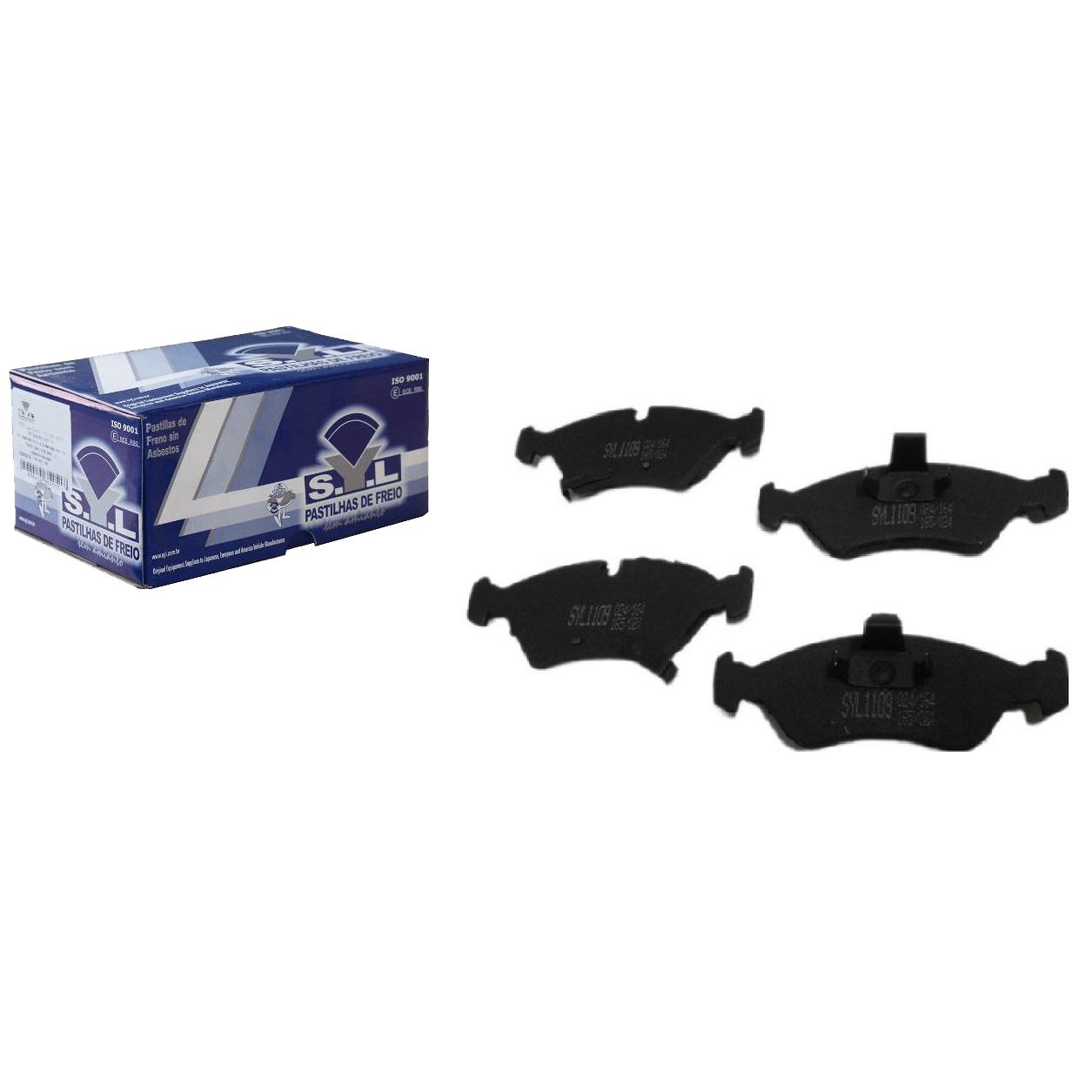 Jogo de Pastilhas de Freio Dianteira para Chevrolet Meriva e Zafira - Syl - 1109