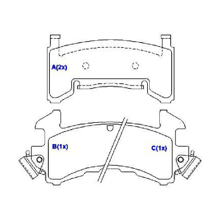 Jogo de Pastilhas de Freio Dianteira para Chevrolet S10 - Syl - 1110
