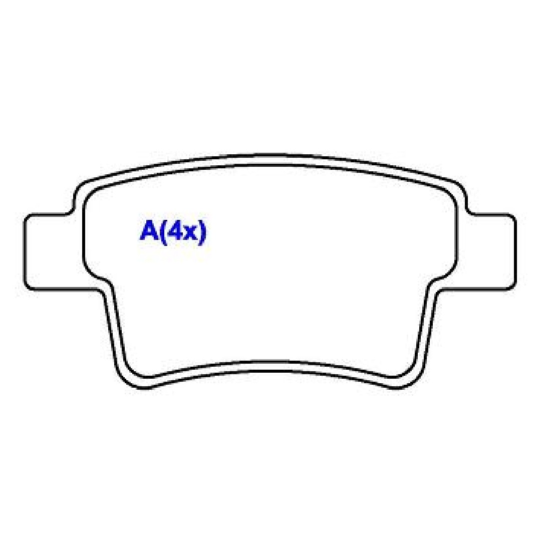 Jogo de Pastilhas de Freio Traseira para Citroen C4 Picasso e Peugeot 408 - Syl - 1135